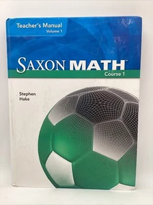 Saxon Math Course 1 Teacher’s Manual Volume 1 ONLY (2007 Edition)Middle School - Imagen 1 de 7