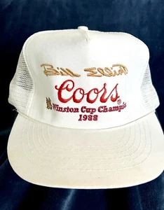 Vtg Bill Elliott Coors 1988 Winston Cup Champion  Trucker Adjustable Cap OTTO  - Picture 1 of 6