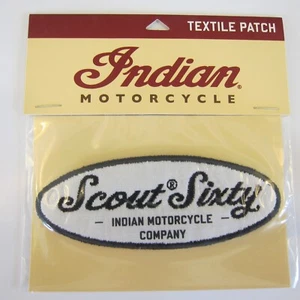 Indian Motorcycles Patch Aufnäher Scout Sixty schwarz-weiß NEU! OVP - Bild 1 von 2