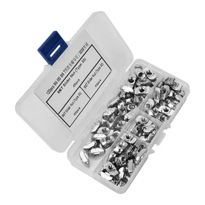 120pcs T-Slot-Gleitmutter M4 M5 M6 Hardware-Befestigungselemente Für 3030 A BAK - Bild 1 von 9