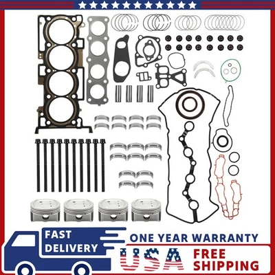 Engine Gasket Set Head Bolts Engine Piston For 2011-2018 Kia Optima 4-Door Zdlrb - Image 1 of 4