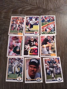 Großhandelsposten 9 1991 Upper Deck zufällige Vintage Fußballkarten - Bild 1 von 4