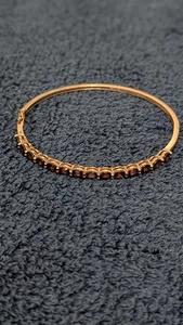 Rose Vermeil Topas Granat Armband 925 Sterling Silber vergoldet - Bild 1 von 4