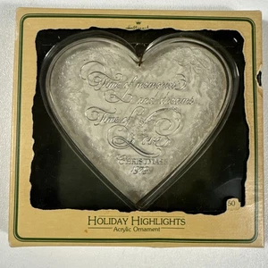 Vintage Punze Weihnachten Acryl Ornament 1979 Holiday Highlights - Bild 1 von 4