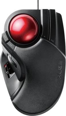 M-HT1URXBK USB Wired Trackball Mouse 8 Buttons Tilt Function Black - image 1 of 4