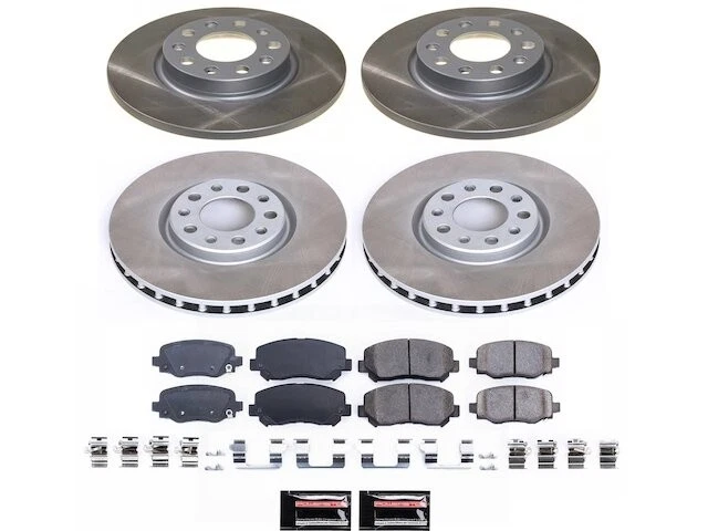 Kit de pastillas de freno y rotor delanteras y traseras 35KXSS98 para Chrysler 200 2015 2016 2017 Foto 1 de 1
