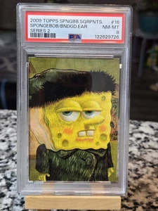 PSA 8 Pop 2 Topps 2009 SpongeBob Series 2 SpongeBob With Bandaged Ear 16 - Picture 1 of 5