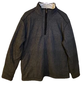 ORVIS Pullover Herren Large Sherpa Fleece gefüttert schwarz 1/4 Zip Pulli RegularFit - Bild 1 von 12