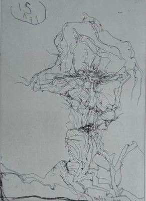Horst Janssen  Signierte Original Radierung von 1971 - Tantchen memo - Bild 1 von 4