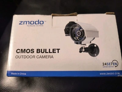 Zmodo CMOS Bullet 1/4" Color 12V Outdoor Camera ZMD-CCH-BCS13NM New - Image 1 of 4