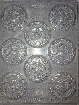 Juego de 4 sellos militares para moldes de caramelo/chocolate Foto 1 de 4