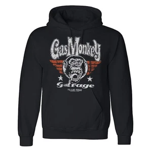 Gas Monkey Garage (GMG) Logo Flying Wings Sweatshirt & Hoodie Warm Wear Black - Picture 1 of 3