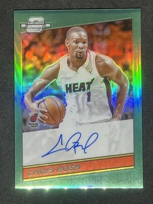 2023-24 Contenders Optic Retro 1986 Signatures Chris Bosh en tarjeta verde automático/35 Foto 1 de 2