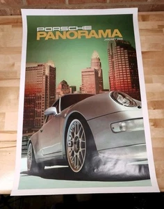 Porsche Poster Panorama Magazine 2008 Porsche Parade In Charlotte 24x36 - Picture 1 of 2