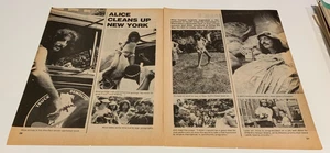 ALICE COOPER Alice Cleans Up New York Rock Scene Magazine 2 Page 1976 Article - Picture 1 of 1