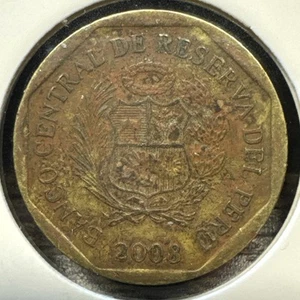 Peru 🇵🇪 Zehn (10) Centimos Münze 2008 - Bild 1 von 2