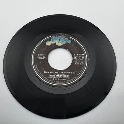Rick Derringer: ‎Rock And Roll, Hoochie Koo / Time Warp - 45 RPM 1973 Foto 1 de 2