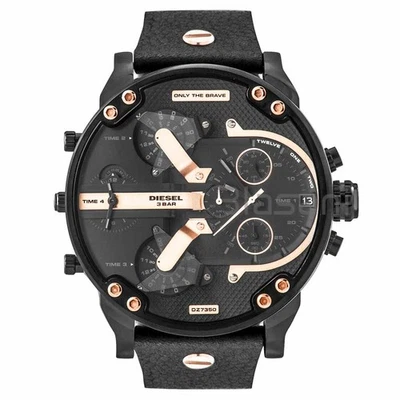 Reloj Diesel DZ7348 Mr Daddy 2.0 Cronógrafo Correa Cuero Negro 57mm Foto 1 de 4