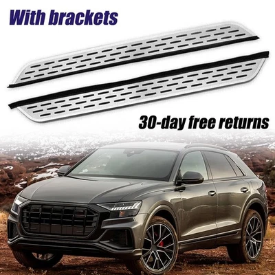 2Pcs Running Boards Nerf Bars Side Steps Fits for Audi Q8 2019-2020 - Image 1 of 4
