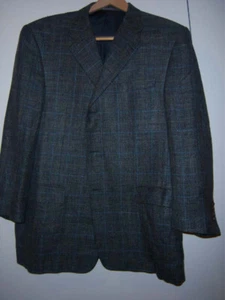 1980's Hickey Freeman 44 Reg Silk Linen Wool Sport Coat Blazer 3 Button *SALE* - Picture 1 of 10