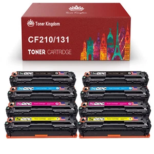 8 kaset z tonerem CF210A CF211A CF212A CF213A 131A do drukarki HP Laserjet M251n - Zdjęcie 1 z 11