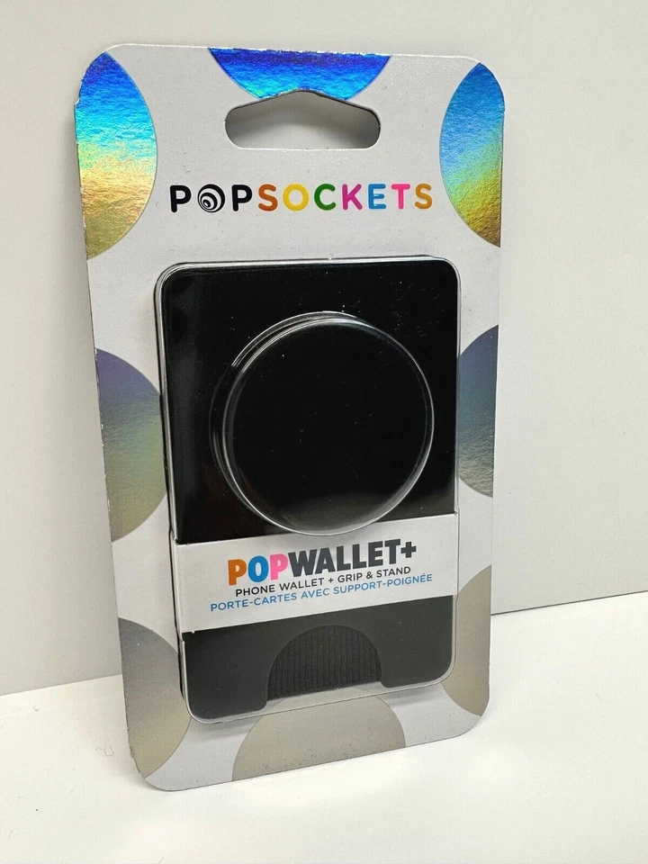 PopSockets Popwallet With Integrated Swappable Poptop - Black