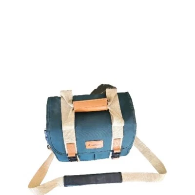 De Colección Canon Bolsa Organizadora Bolsillo Verde Correa para el Hombro Estuche de Transporte Corea Leer Foto 1 de 4