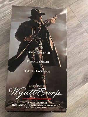 Wyatt Earp (VHS 1994, 2-Tape Set) Kevin Costner, Dennis Quaid, Gene Hackman - Image 1 of 4