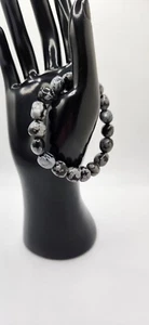 Snowflake Obsidian Bracelet – Strength, Balance & Transformation! - Picture 1 of 6