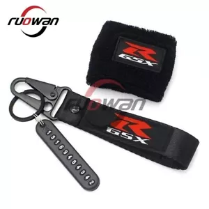 Front Brake Fluid Oil Reservoir Tank Cover Socks For Suzuki GSXR 600 750 1000 - Picture 1 of 8