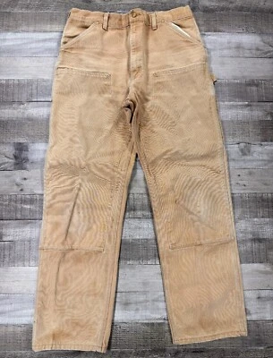 Carhartt Pants Mens 36x34 Brown 62W Canvas Utility Straight Casual Bottoms USA - Image 1 of 4