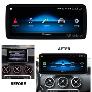 Android 12.3 Screen Display Car Multimedia GPS for Mercedes Benz A CLA GLA NTG5 - Picture 1 of 11