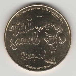 A 2007 TOKEN MEDAILLE MONNAIE DE PARIS -- 75 019 N°14 ZIZI SEXUEL L'EXPO NADIA - Picture 1 of 2