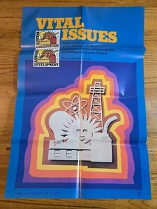 1977 Vital Issues Conservation Post Office Stamp Poster Poster 378 USPS 36"x24" - Picture 1 of 8