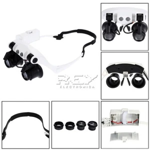 Gafas de Precisión con 2 Luces LED Relojero hasta 25 Aumentos Entrega 48/72h m93 - Imagen 1 de 8