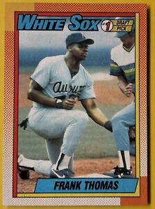 1990 Frank Thomas Multiple Error Rare Baseball RC Card White Sox 414. Mint