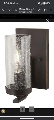 Arandela de vidro com miçangas Minka Lavery 4651 -579 Minka-lavery - Bronze NOVO, NOVO NA CAIXA  - Imagem 1 de 3