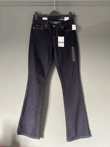Gap Bootleg / Flare Dark Denim Stretch Jeans Size 8 / 25” - 28” W / 33” Leg BNWT - Picture 1 of 6