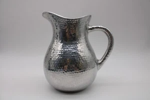 Towle Hammersmith Pitcher 96 oz Thick Hammered Aluminum - 9.25" tall - Picture 1 of 9