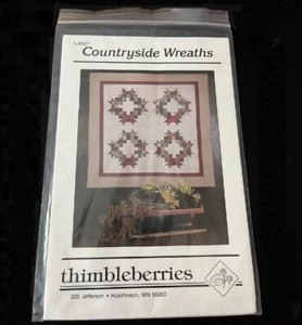 Vintage Thimbleberries COUNTRYSIDE WREATHS Quilt Pattern LJ9227 66" x 66" - Picture 1 of 3
