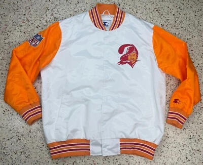 Chaqueta de satén Starter De colección Rara NFL Tampa Bay Buccaneers Creamsicle Talla 3XL Foto 1 de 4