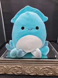 Squishmallow Sky the Graduate Squid Sealife 7.5 Inch Soft Blue Plush NWOT - Picture 1 of 9