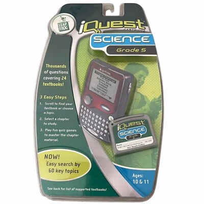Leap Frog iQuest Cartridge Science Grade 5 Ages 10 to 11 yrs SEALED New in Box - Image 1 of 3
