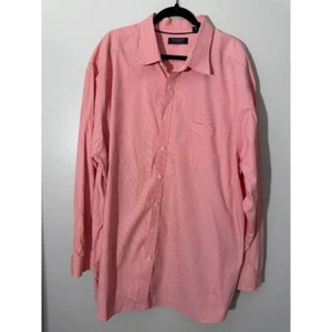 Roundtree & Yorke Dress Shirt Striped Button Down Long Sleeve 4XT - Picture 1 of 5