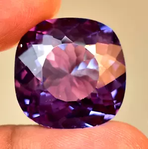 Cuscino Alessandrite Cambia Colore Naturale 29,30 Ct Certificato AGL Gemma Sciolta - Foto 1 di 6