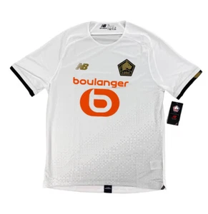 NEU New Balance Lille LOSC Away Kurzarm Fußball Trikot weiß Herren Größe L - Bild 1 von 11