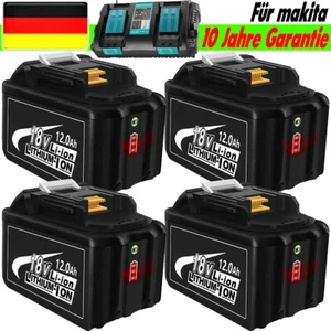 4X Für Makita Akku Original 18V 8Ah 12Ah BL1860B BL1850 BL1840 BL1830/Ladegerät - Bild 1 von 54