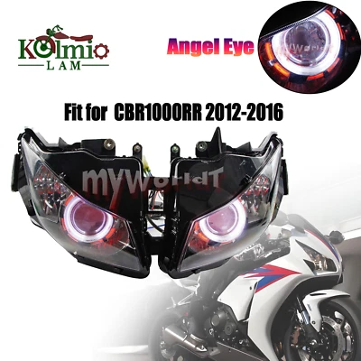 Proyector HID apto para Honda CBR1000RR 2012-16 conjunto de faros ojo de ángel demonio Foto 1 de 4