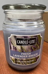 Candle-lite Scented Candles, Fresh Lavender Breeze Fragrance, One 18 oz. Candle - Picture 1 of 4
