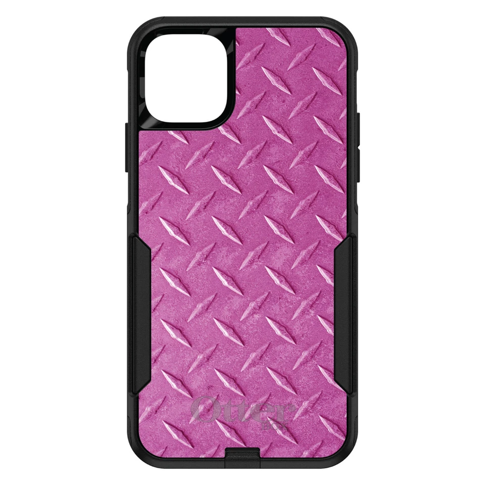 OtterBox Commuter for Apple iPhone (Pick Model) Hot Pink Diamond Plate Steel - Image 1 of 1